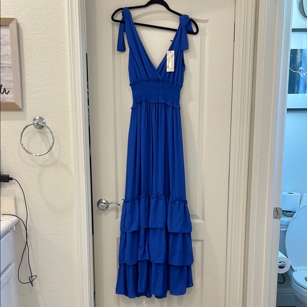 Elegant Blue Maxi Dress Never worn or washed